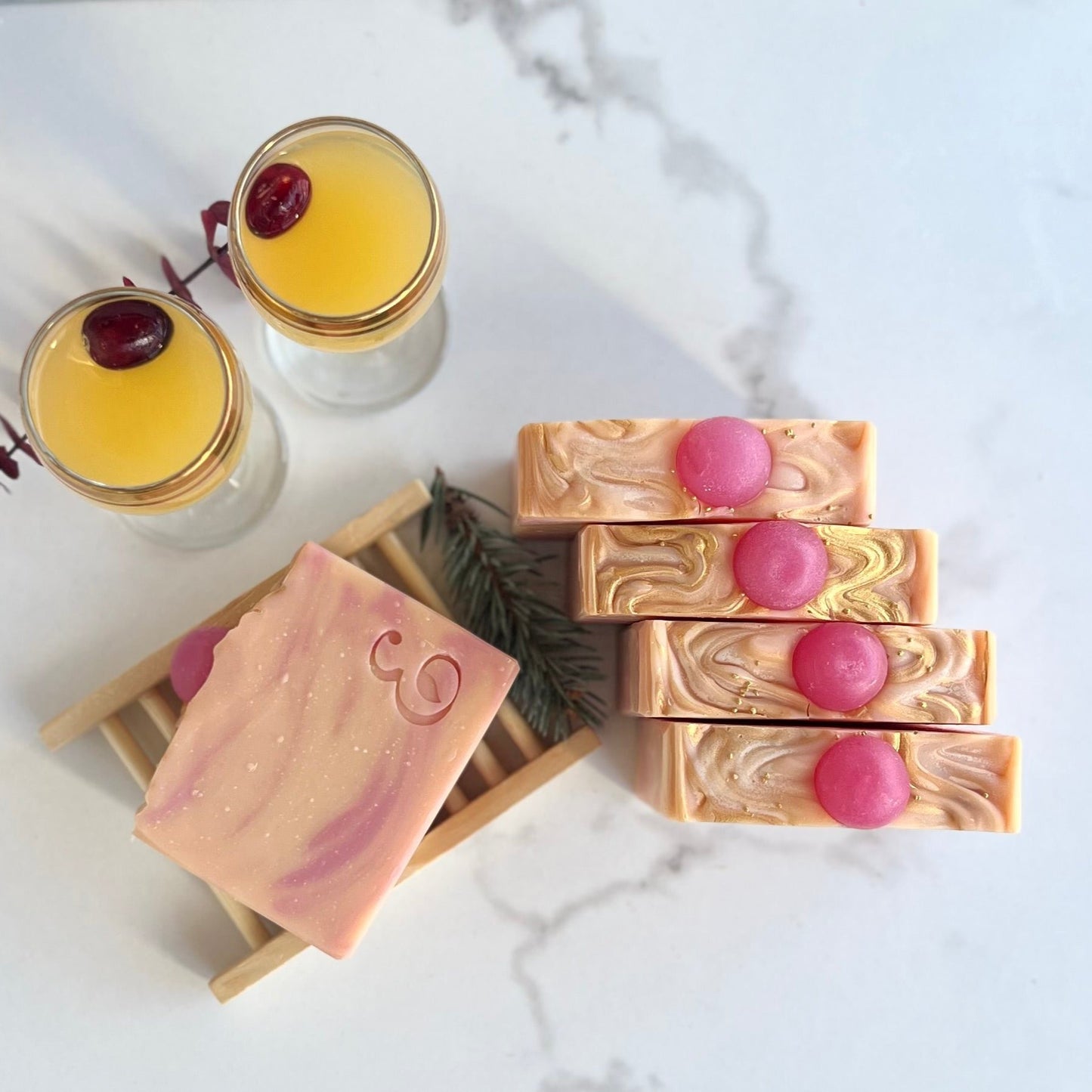 Peach Prosecco I Luxury Jabón artesanal