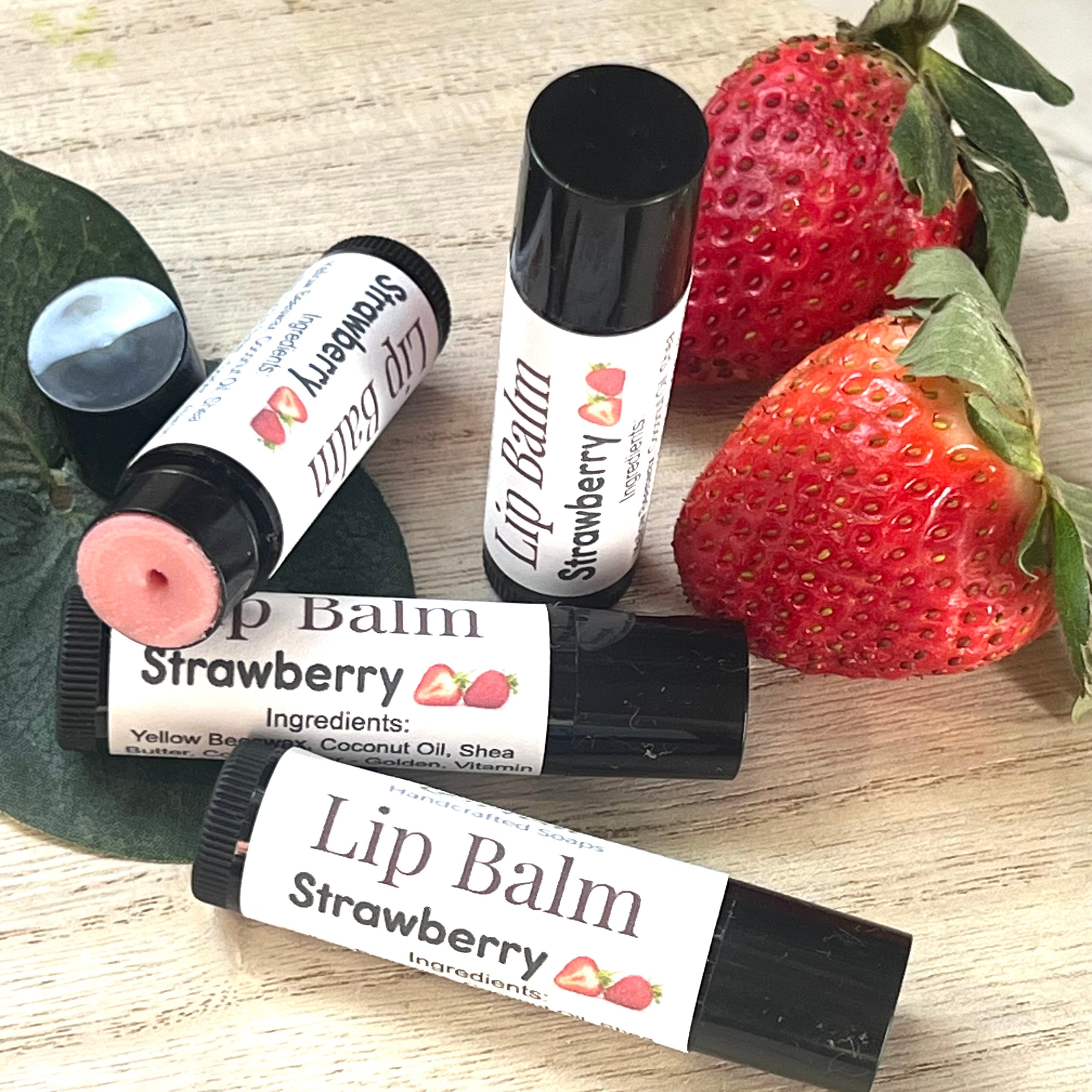Bálsamo Labial Fresa-Lip balm Strawberry – Erival Soap Company